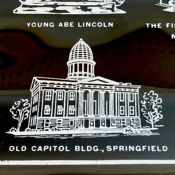 RARE Glass Lincoln Historical Commemorative Decorative Plate 9x7” Gorgeous! - Picture 3 of 15